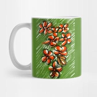 Frangipani Flower Bunch Mug